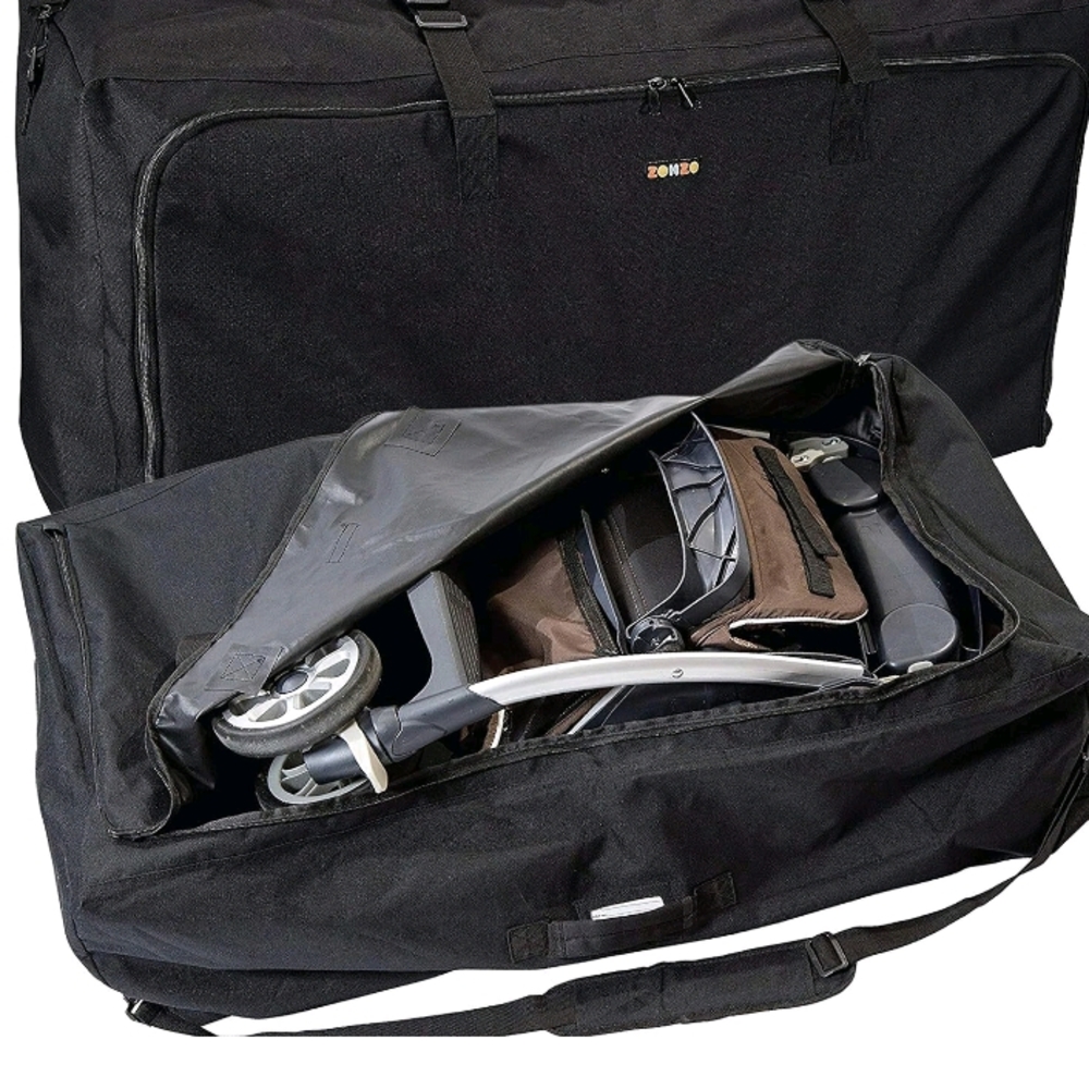 Zohzo Black Travel Bag for Stroller